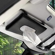 SHIGOSHREE Car Tissue Holder, Sun Visor Napkin Holder, Car Visor Tissue Holder, Tissue Holder for Car (Black)