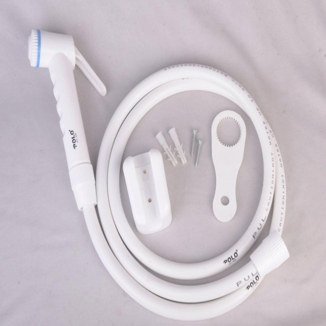 POLO STAR Health Faucet Jet Spray Heavy PTMT GUN 2 MTR Free Flow PVC Flexible Hose Pipe, Heavy Jumbo Hook, Easy Cleaning Spanner | Bathroom Toilet Use Hygenic Hand Held Bidet Spray For Toilet Set of 1 (B0CFNLTN98) Amazon Price History, Amazon Price Tracker