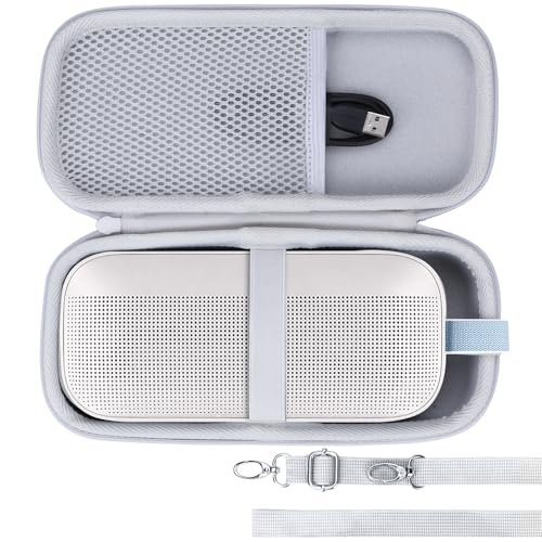 Image of Lebakort Hard Case Compatible with Bose SoundLink Flex 2nd Gen /Bose SoundLink Flex Portable Speaker, Off White Case