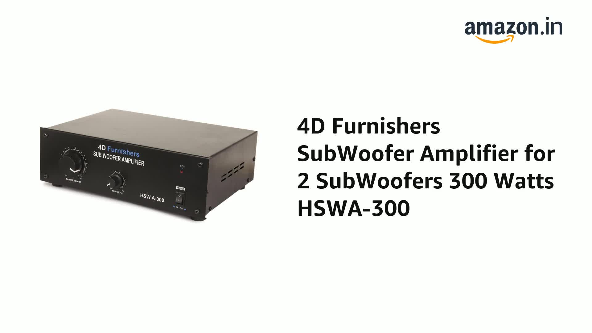 4D Furnishers HSWA-300 300 Watts RMS 