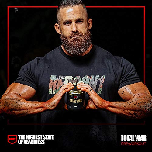 Redcon1 Total War - Pre Workout Powder, 30 Servings, (Sour Gummy) Boost Energy, Increase Endurance and Focus, Beta-Alanine, 350mg Caffeine, Citrulline Malate, Nitric Oxide Booster - Keto Friendly