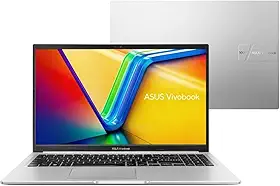 Notebook AsusVivobook 15 AMD Ryzen™ 7 5825U 8 GB de memória 256 GB SSD Tela 15,6" Full HD