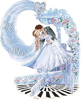 Santoro Pendulum, 3D Pop Up Greeting Card - Wedding Couple - For Her, For Him, Wedding and Engagement, Anniversary