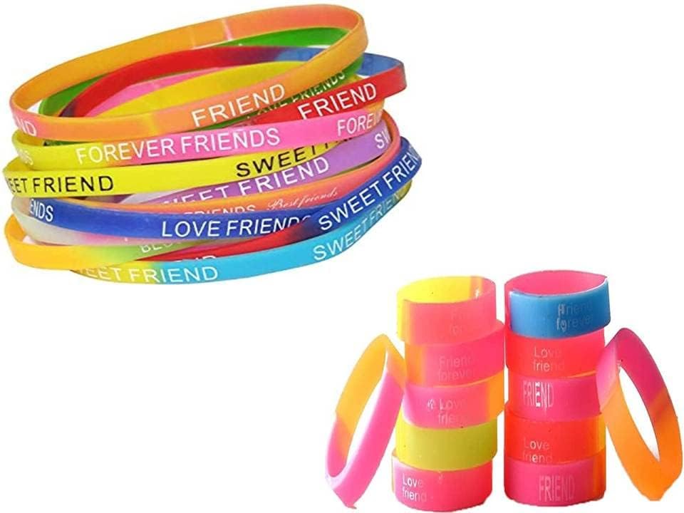 Kapoor Crafts ® 20 Pcs Silicone Friendship Band for Friendship Day Best Friends For Girls & Boys (10 Wrist Band & 10 Ring Band) (B0CCSXNL38) Amazon Price History, Amazon Price Tracker