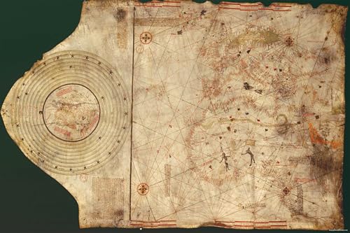 8"x12" Poster, Christopher Columbus map, drawn c. 1490 - Gallery