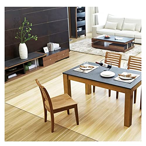 Protector Suelo Claro Estera De Protección Para El Suelo Transparente Protector De Suelo De Pvc Para Alfombras De Pelo Low-Medium Suelos, Tamaño Personalizable,1,5mm de espesor, 110/130/150cm de ancho