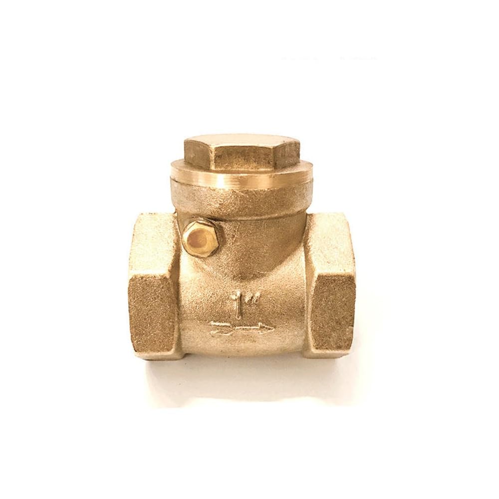 Válvulas, Válvula Antirretorno De Boca De Alambre De Latón Horizontal, Válvula De Retención De Rosca Hembra De Latón(1")