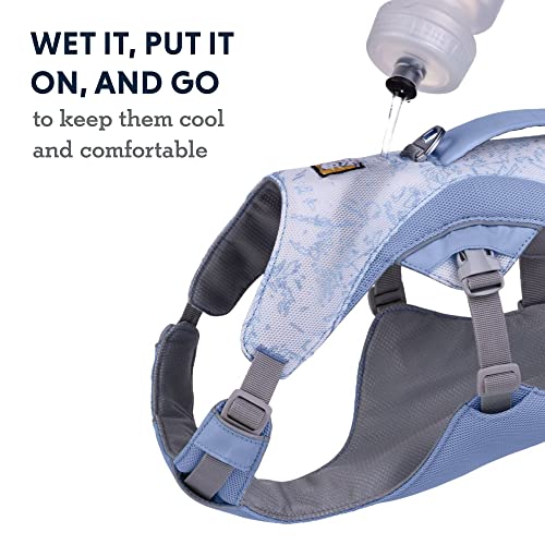 RUFFWEAR Swamp Cooler Hundegeschirr und Griff, leichte Laufausrüstung hält Haustiere bei heißem Wetter kühl, Verstellbar, stark und kühlend, 2 Leinen-Portale, Heliotrope Purple (L/XL, 81-107cm)