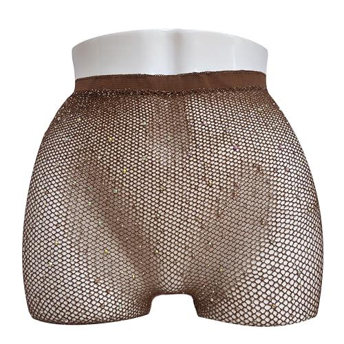 Image of Skintone Carnival Stockings | Gold Glitter Fishnet Tights for Caribbean Women
