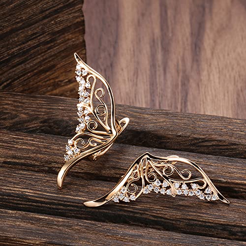 Shining Diva Fashion gold earrings – image 2