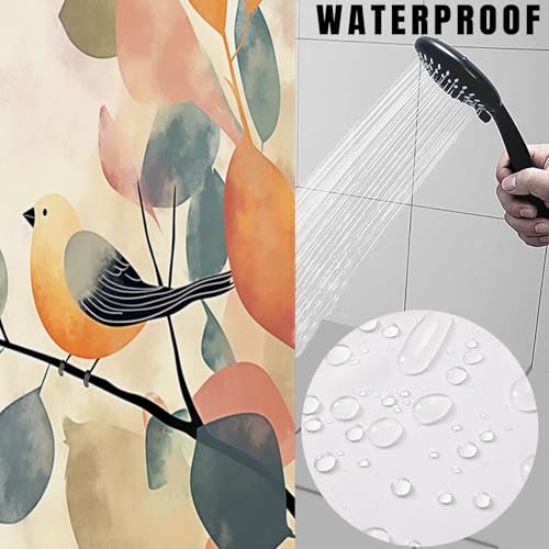 Rideau de douche anti-moisissure imperméable avec crochets - 6