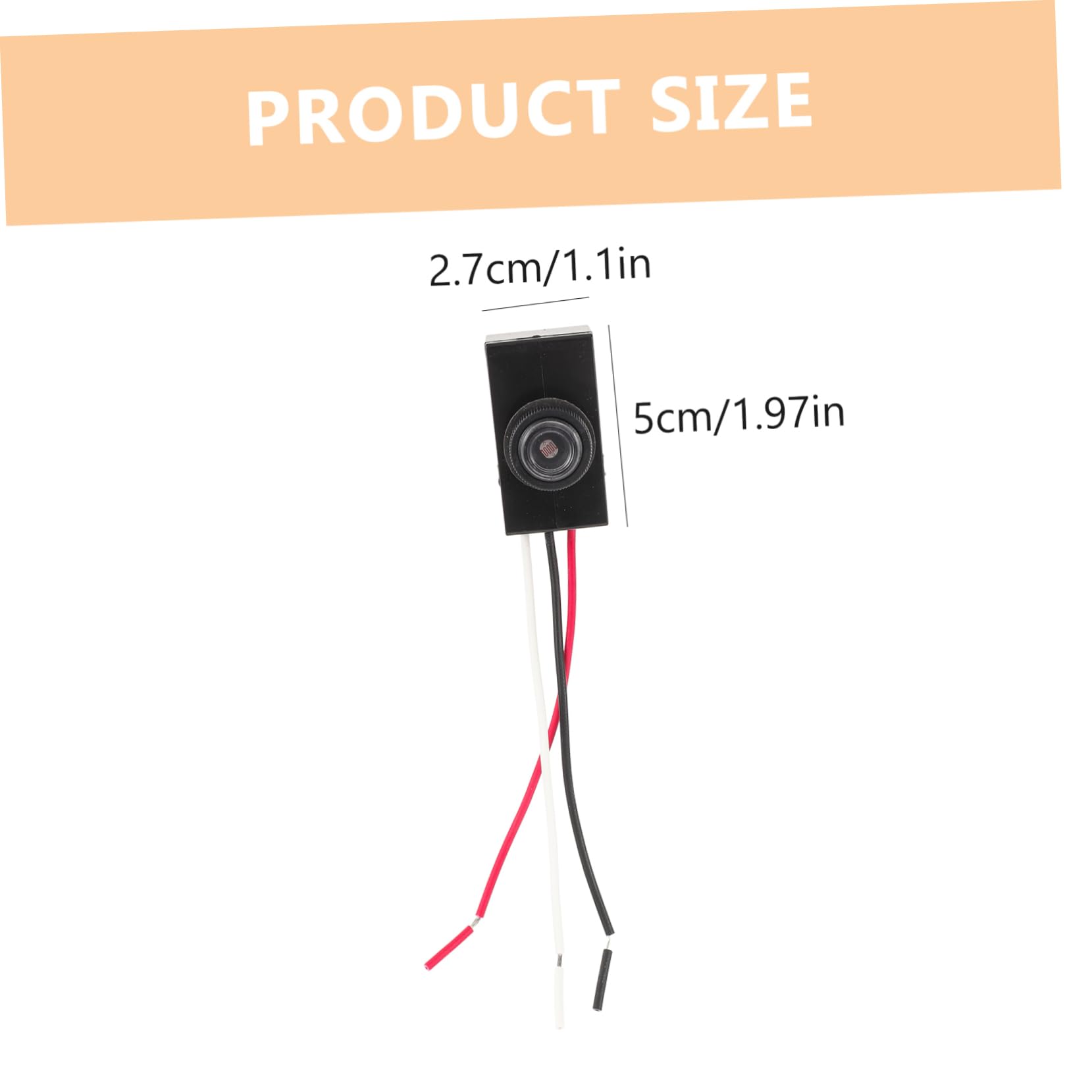 IWOWHERO Outdoor Light Control Switch Motion Sensor Hard- for Dusk to Dawn 2 Pack Random Style