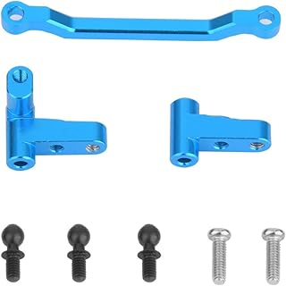 Dilwe 3PCS Metal RC Car Steering Linkage Turning Seat for WLtoys A949 A959-B A969 A979 K929