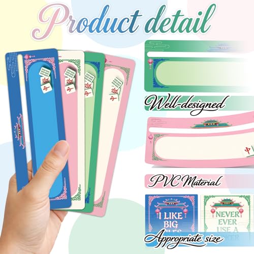 Set Accesorios Mahjong 12 Piezas PVC para 4 Jugadores miniatura 3