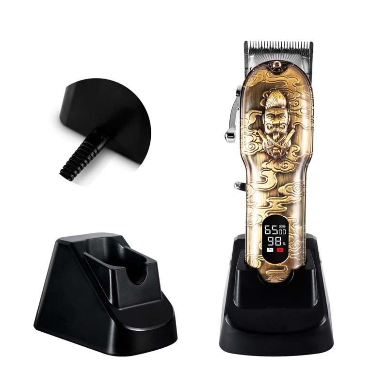 Kit 2 Tondeuses Sans Fil Cheveux Et Barbe Avec écran Led, 7 Sabots Et Trousse De Voyage - Twinbarber Becker