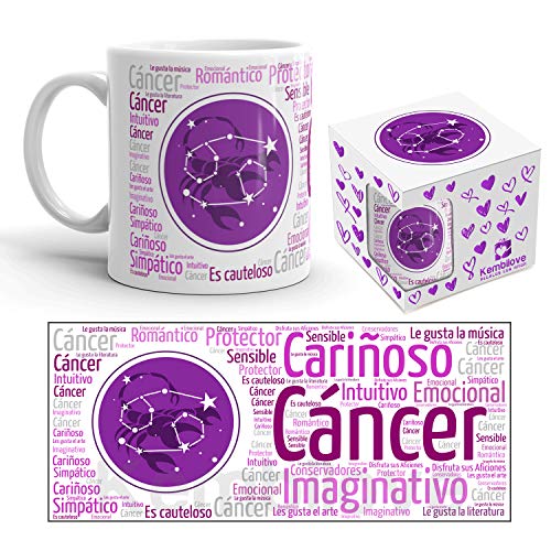 Kembilove Taza de Desayuno Horóscopo Cáncer Taza de café de