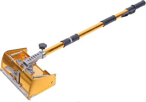 Herramientas profesionales para paneles de yeso, caja de acabado plano de paneles de yeso de 9 pulgadas con mango de caja de 40 a 64 pulgadas, combo