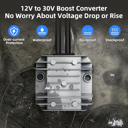 Image of Starlink Mini Cable Car Adapter with Step Up Converter, 12V Power Cable with Cigarette Lighter Plug, 10-28V to 30V 3.5A Conversion Kit for Truck RV No Worry About Voltage Drop or Rise