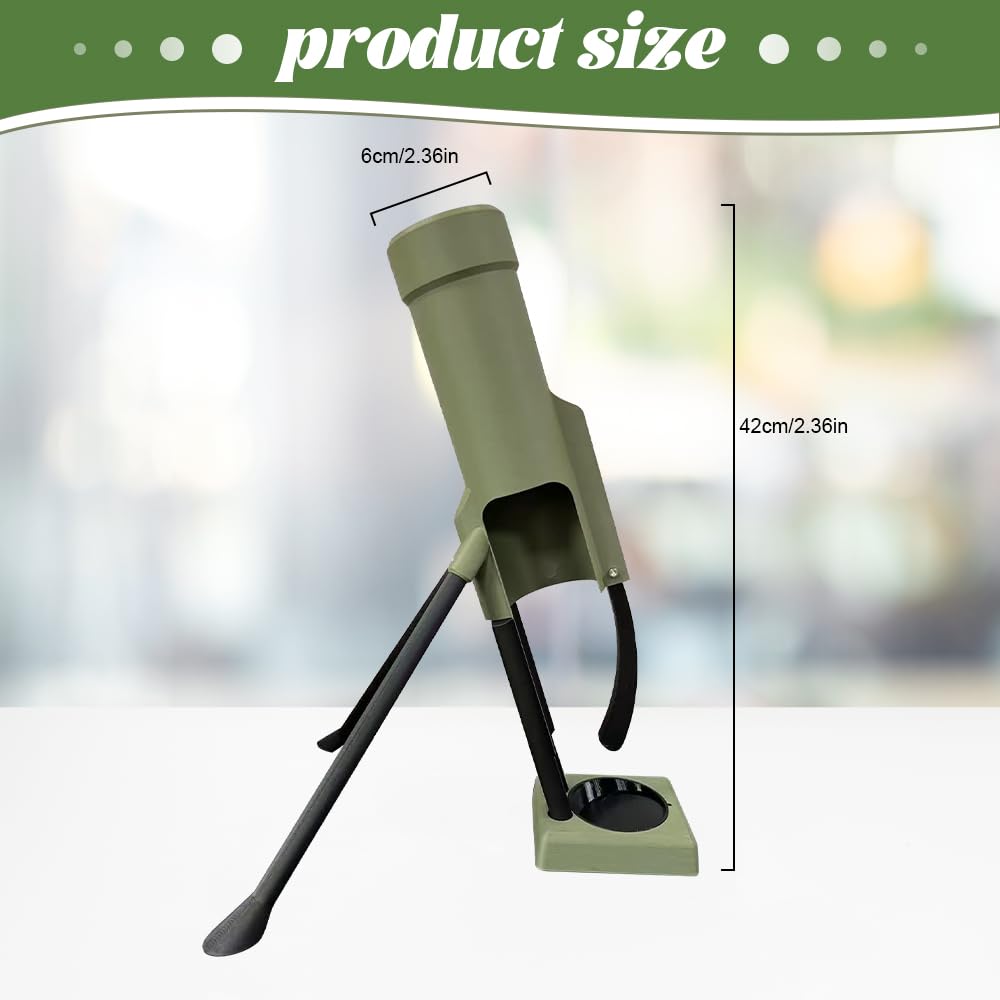 Apribottiglie per mortaio, Apribottiglie Mortaio Militare, Estrazione Automatica del Tappo a Corona con Meccanismo a Pressione, Divertente Apribottiglie di Birra per Bar, Scaffali, Scrivanie