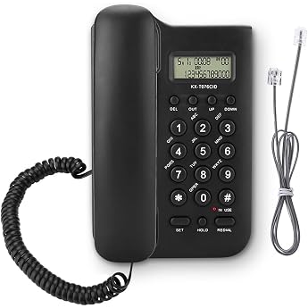 Telefon Schnurgebunden Tischtelefon Festnetztelefon f r Senioren Analoge Gro tastentelefon Wandtelefon mit Extra Laute Klingellautst rke Wahlwiederholung f r B ro Zuhause Schwarz