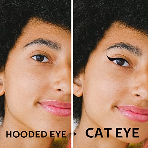 Cilrofelr Estêncil de delineador 4 em 1 para olhos com capuz, ferramenta reutilizável para iniciante