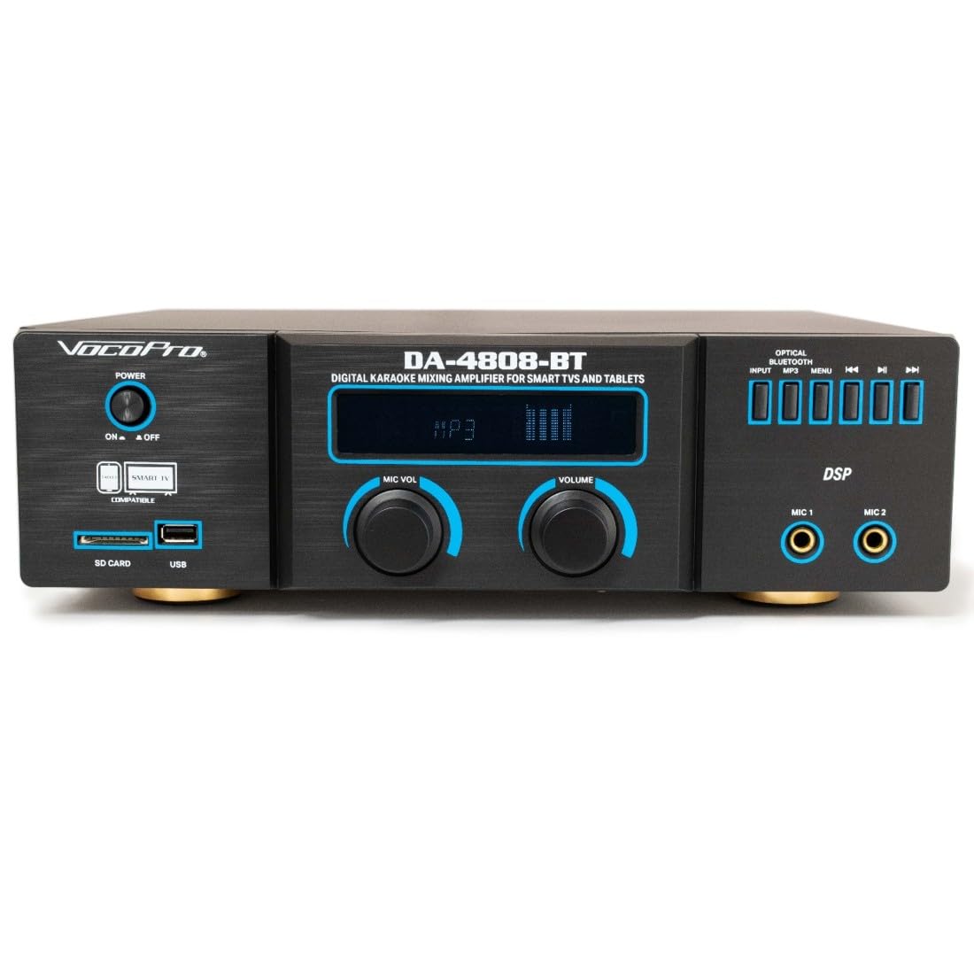 VocoPro 250 Watt Speaker/Amplifier/Microphone Package with Built-in Mic Mixer/Effects/FM Tuner/Bluetooth