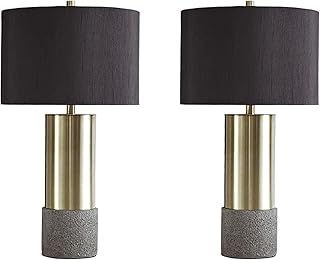 Signature Design by Ashley Jacek Contemporary Table Lamp, 2 Count, 3 Way...