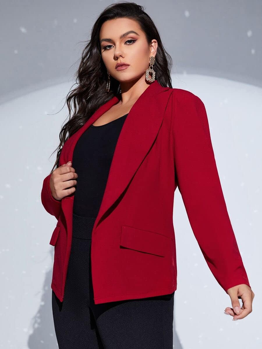 plus size red blazer uk