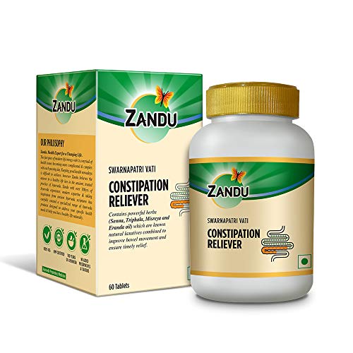 Zandu Swarnapatri Vati, Tablets for Digestion, With Goodness of Ayurvedic Herbs such as Senna, Triphala, Misreya, Eranda Oil Helps in Constipation, Useful for Gut Health (60 Veg Tablets) Zandu Swarnapatri Vati, Tablets for Digestion, With Goodness of Ayurvedic Herbs such as Senna, Triphala, Misreya, Eranda Oil Helps in Constipation, Useful for Gut Health (60 Veg Tablets)