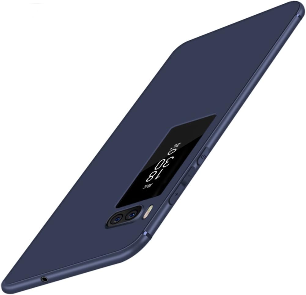 Blue Slim Soft TPU Silicone Case Thin Cover + Screen Protector For Meizu Pro 7 Plus (5.7") Vooway® MS50060