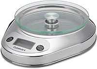 Cuisinart KML-KO3B Precision Chef Bowl Digital Kitchen Scale with Removable Bowl - 11lb Capacity, Tempered Glass Platform