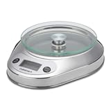 KML-KO3B Precision Chef Bowl Electronic Kitchen Scale, Silver, 2.5" x 7.4" x 9.25"