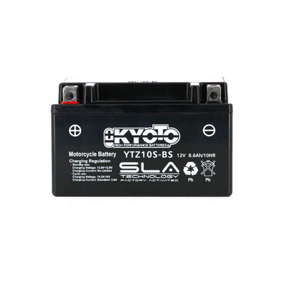 Batterie Moto SLA AGM YTZ10S prête à l'emploi Kyoto 12V 8.6ah 100CCA