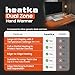 Heatka Dual Zone Heated Desk Pad – Large Hand Warmer Mat for Office & Home | 3 Heat Settings, Auto Shut-Off, Keyboard Laptop Safe Zone | Comfortable Desk Heater for Cold Hands & Winter Workspaces