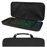 Linkidea Funda rígida Viaje para Teclado TKL Tenkeyless, Ordenador 87 Teclas inalámbrica/Cable Teclado Transporte Funda Protectora Caja de...