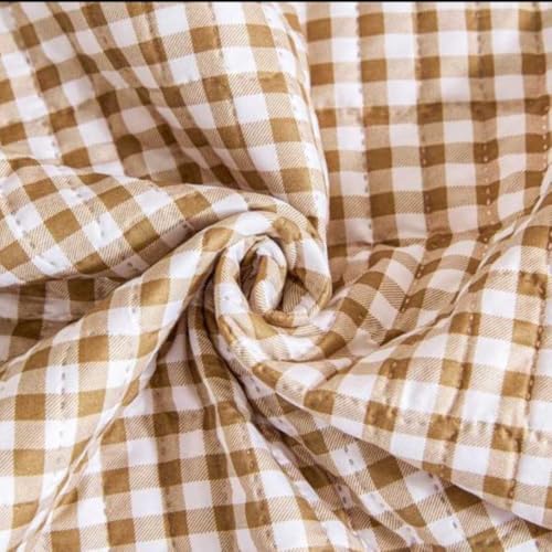 Image of HOMETHREADS Premium Cotton Chair Cover Set | Soft & Comfortable Seat Covers with Anti-Skid Non-Slip Backing + Waterproof Dining Table Cover (140x180 cm) (Beige Box,4 Chair Covers + 1 Table Cover)
