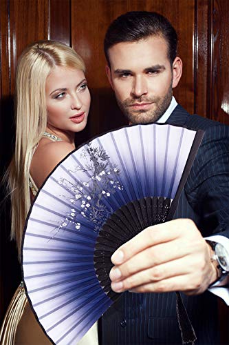 Meifan 2Pcs Small Folding Hand Fans For Women thumb #2