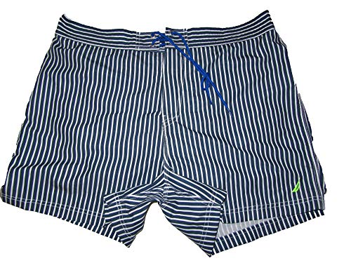 Nautica Swim Trunks Mens Size X-Large Navy/Stripes