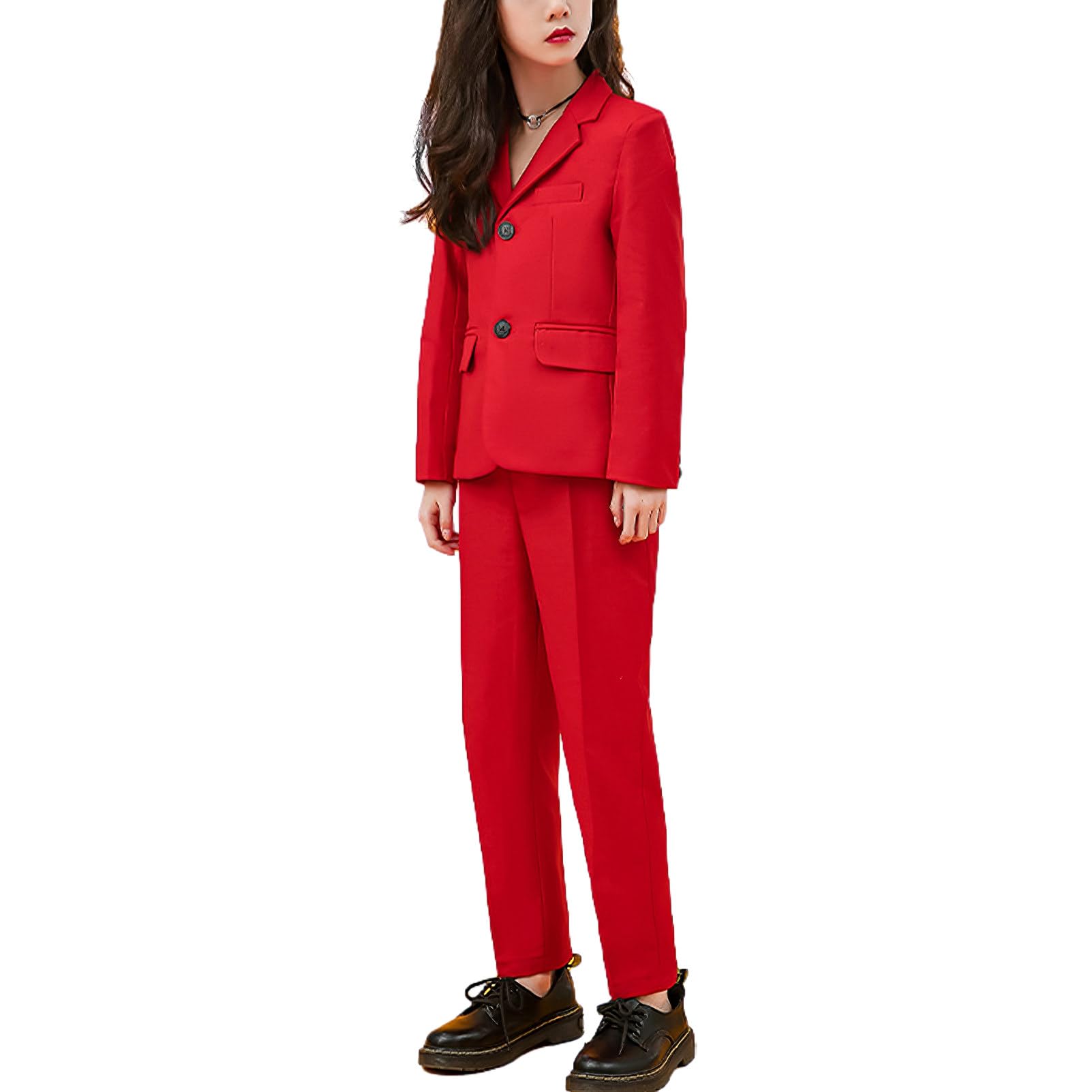 amropi Completo da Bambini Ragazzi 2 Pezzi Giacca Blazer e Pantaloni Abito da Cerimonia Abbigliamento Set per 2-12 Anni