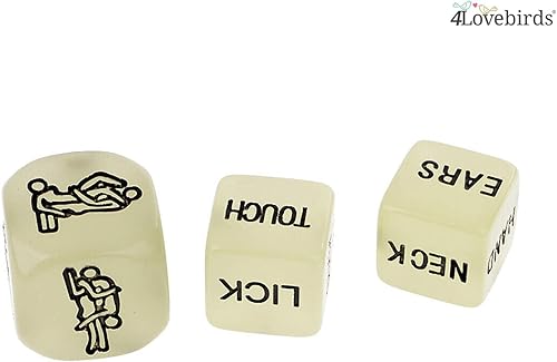 Miniatura 8 de 4Lovebirds - Juegos de dados sexuales, dados con posiciones sexuales, diversión en el dormitorio, dados traviesos sexuales para parejas, juego de