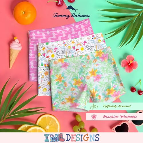 Tommy Bahama Girl's Boy Shorts 3-Pack, Soft, Tagless Panties, Underwear Multipack for Kids and Teens2