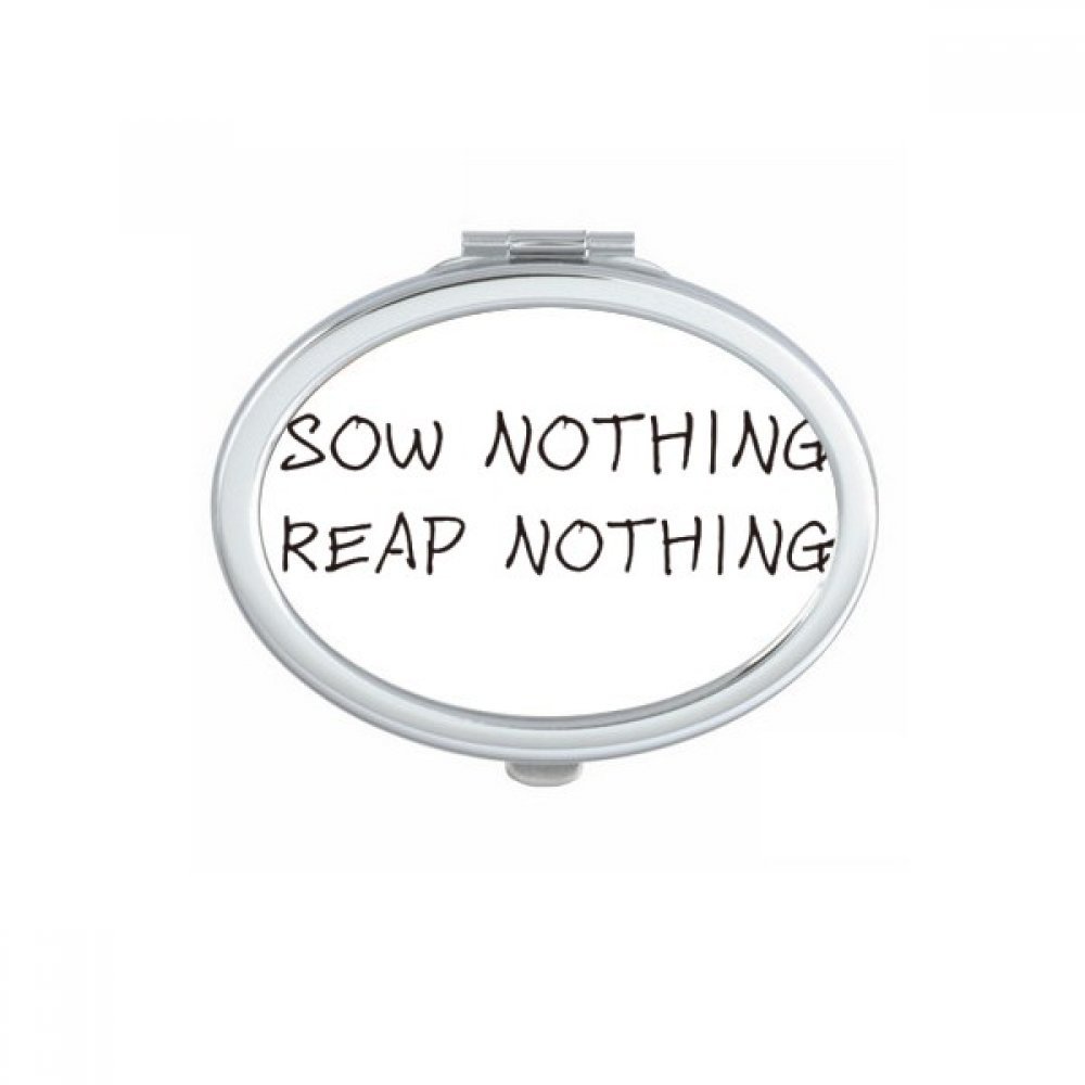 Miroir compact maquillage portable - Miroir de poche slogan multicolor
