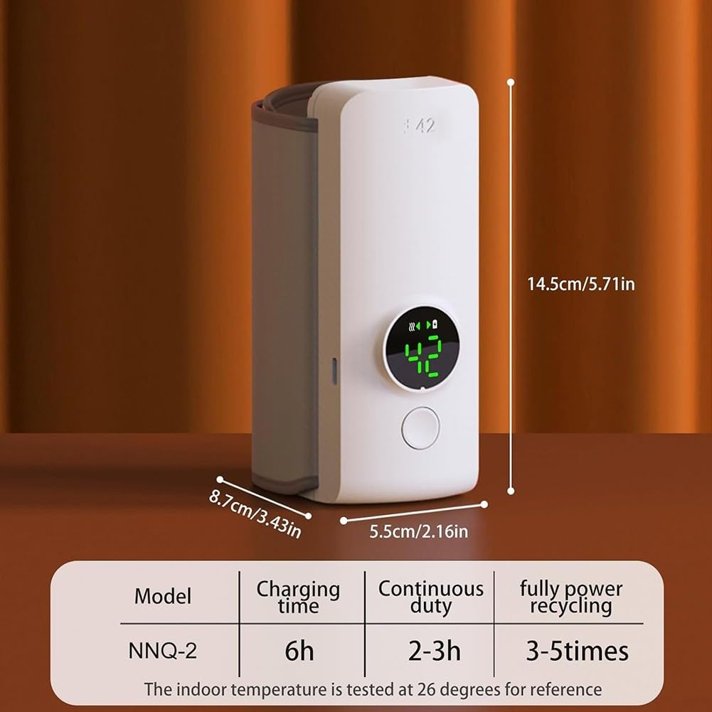 Chauffe-biberon électrique en ABS de qualité alimentaire portable avec batterie 6000 mAh pour lait maternel et aliments pour enfants