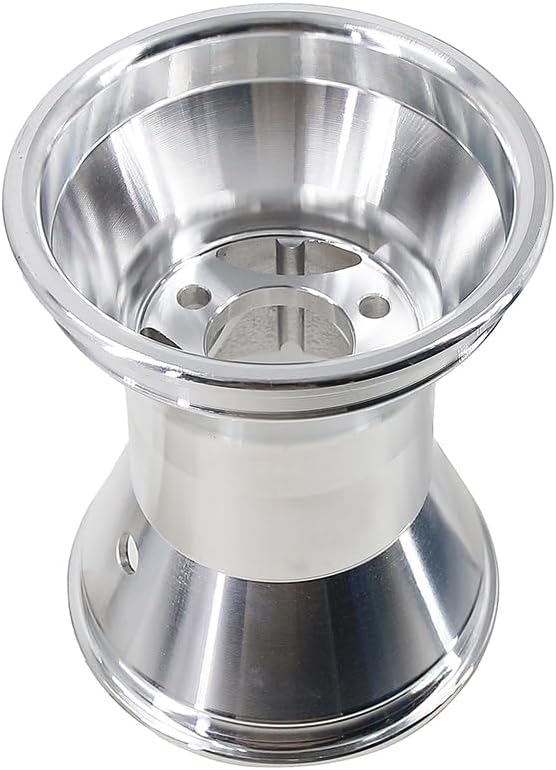Aluminum Alloy Go Kart Wheel Rim, 5 Inch, for ATV Go-Kart Scooter Drift Car, Silver (Rear hub 1pc)