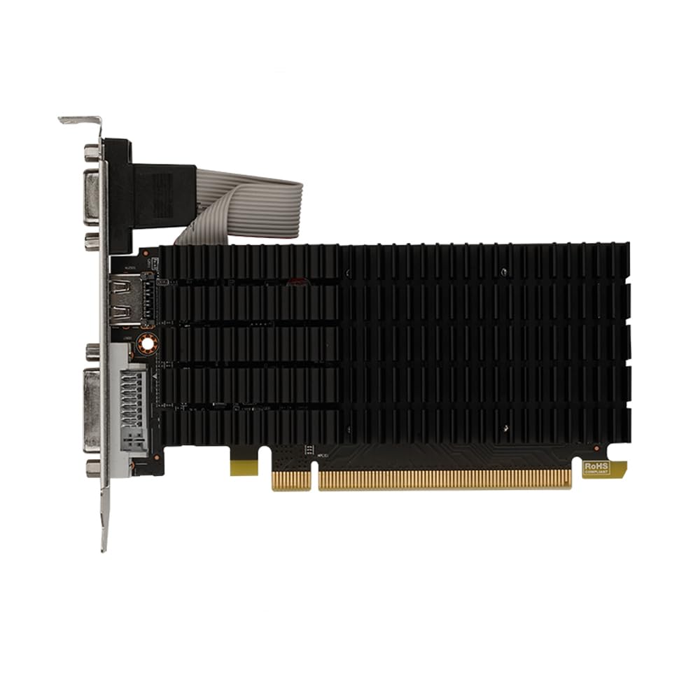 maxsun AMD R5 230 Scheda grafica per computer, 2G GDDR3, scheda video HDMI VGA DVI ITX SFF, GPU pronta a basso profilo