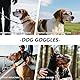 Shyllin Sonnenbrille für Hunde Uv Schutz, Hundebrille Motorrad, Atmungsaktiv und Staubdicht, Cool Sonnenbrille für mittelgroße/große Hunde