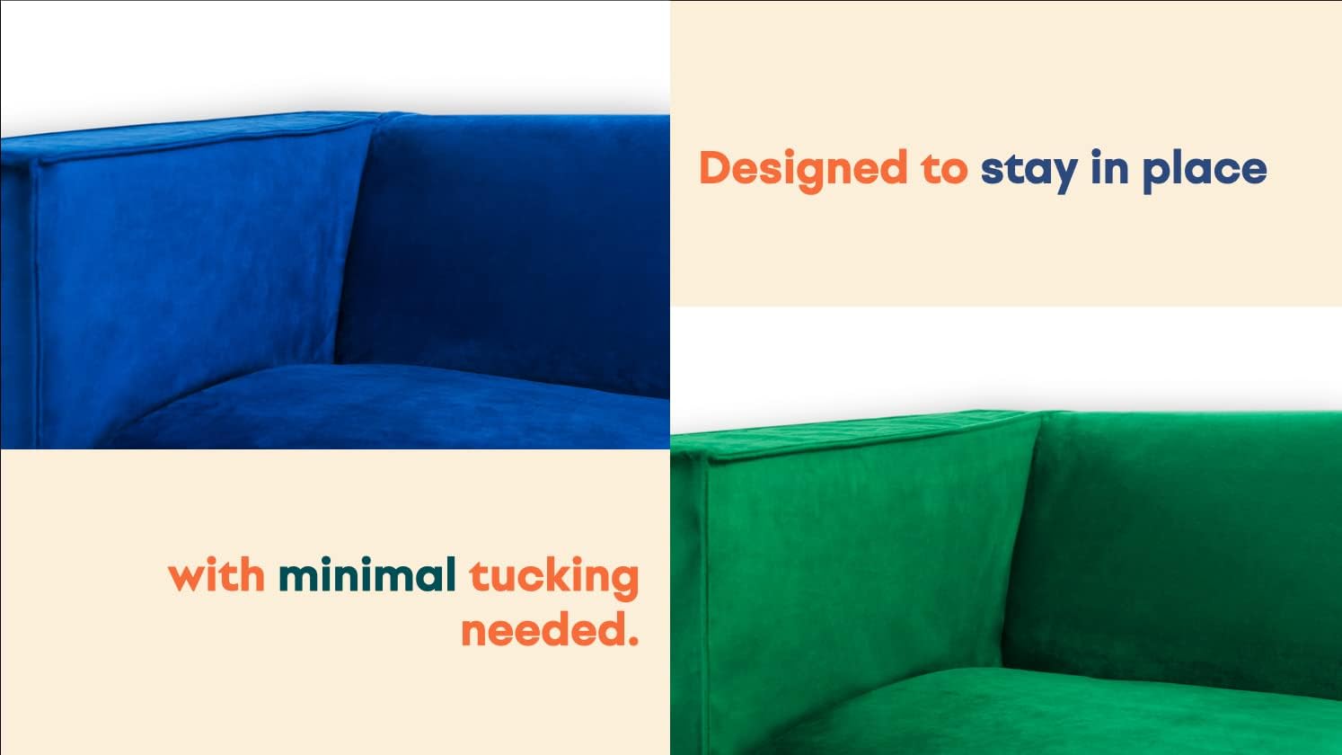 Comfort Works Klippan Cover, Designer Velvet Pet Friendly Slipcovers to Fit IKEA Klippan 2 Seater Sofa Loveseat ONLY! (Velvet Cobalt)