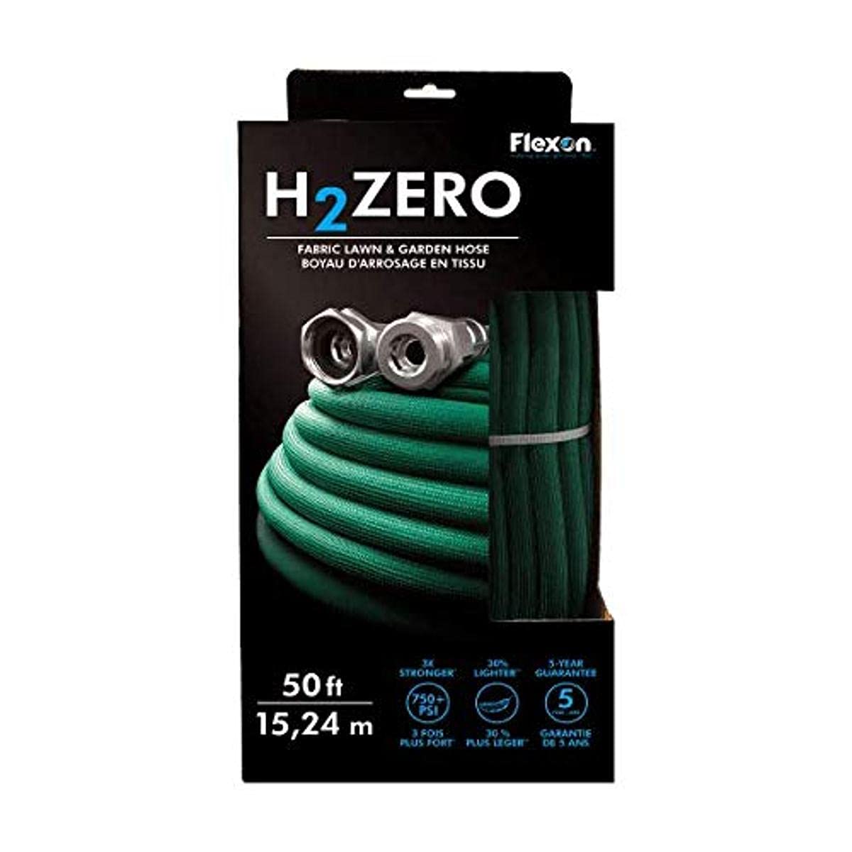 Flexon H2ZERO50CN H2Zero Fabric Garden Hose, Green