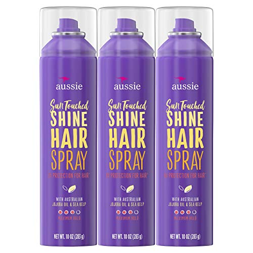 Aussie Hairspray, with Jojoba Oil & Sea Kelp, Sun Touched Shine with UV