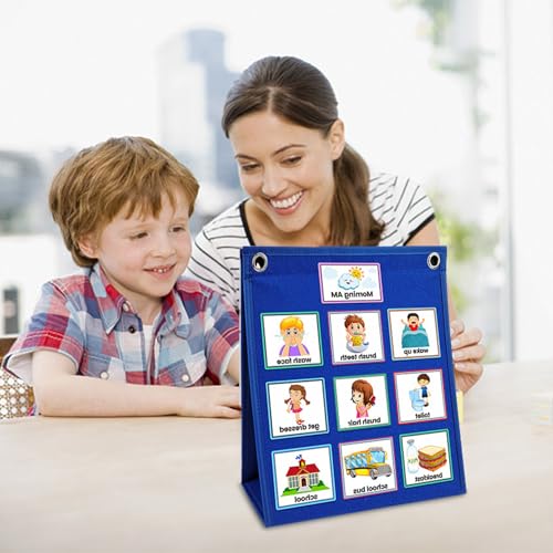 Tableau visuel pour enfants et checklist comportemental d'activités